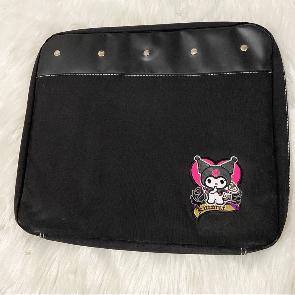 Kuromi Sanrio Black Pink Large Laptop Case